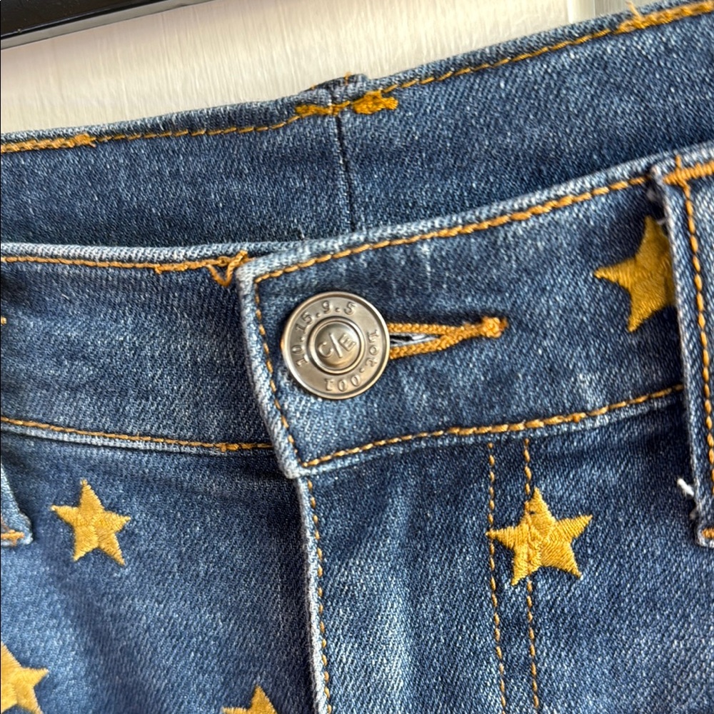 Current Elliott Embroidered Star-Patterned Jeans - image 3